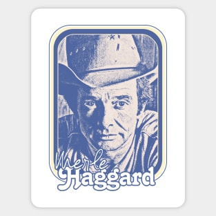 Merle Haggard / Retro Style Country Music Fan Gift Sticker